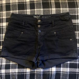 Black high waisted shorts
